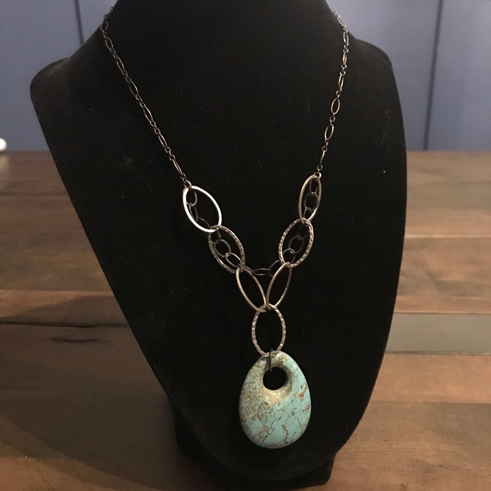 Turquoise Medallion Necklace
